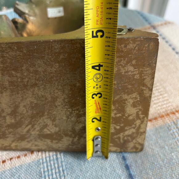 Vintage Gold Leaf Resin Architectural Wall Corbel – 9.25” Heavy Ornate Decor - Picture 10 of 12